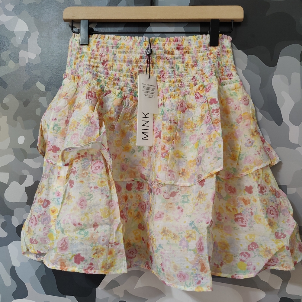 MINKPINK Elvire Floral Mini Skirt - Size M